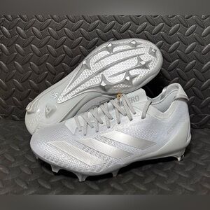 Adidas Adizero Electric‎ + 2 Football Cleats Silver Mens Size 9